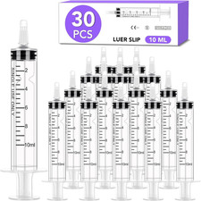 30 PCS 10ml Oral Syringe With Cap, Plastic Syringes without Needle for...