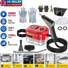 3800W Portable Handheld Steam Cleaner High Pressure Car Cleaning Steamer UK