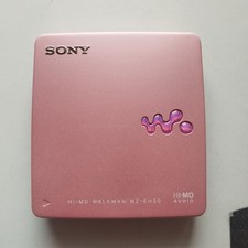 Sony MZ-EH50 HI-MD Mini Disc Walkman Only Player Pink Used No Battery