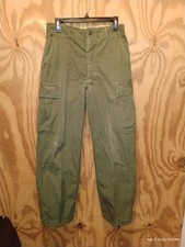 :Vintage Vietnam War US Army OG-107 Jungle Fatigue Pants Small Regular w/ Paint
