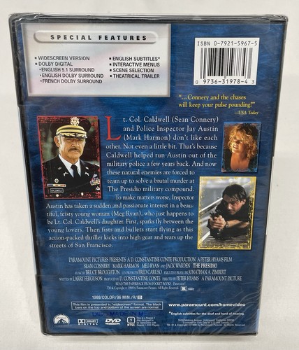 The Presidio - 1988 (DVD Widescreen 1999) BRANDNEU FABRIKVERSIEGELT Sean Connery - Bild 2 von 3