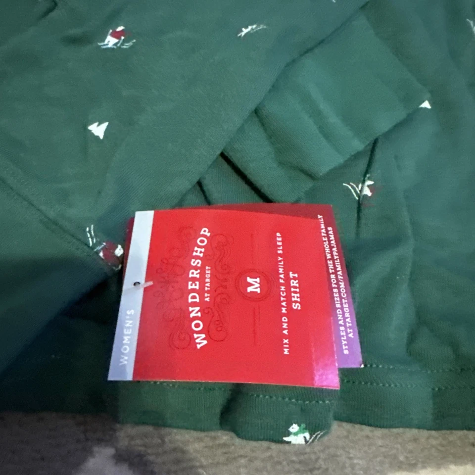 Mujer Wondershop Ropa de Dormir Verde Oso Polar Esquí Manga Larga Camisa Talla Med.  Foto 2 de 3