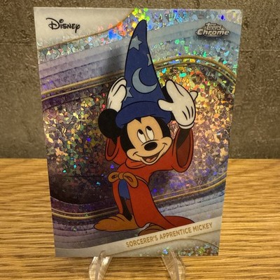 2025 Topps Chrome Disney Sorcerer's Apprentice Mickey #190 Mini Diamonds