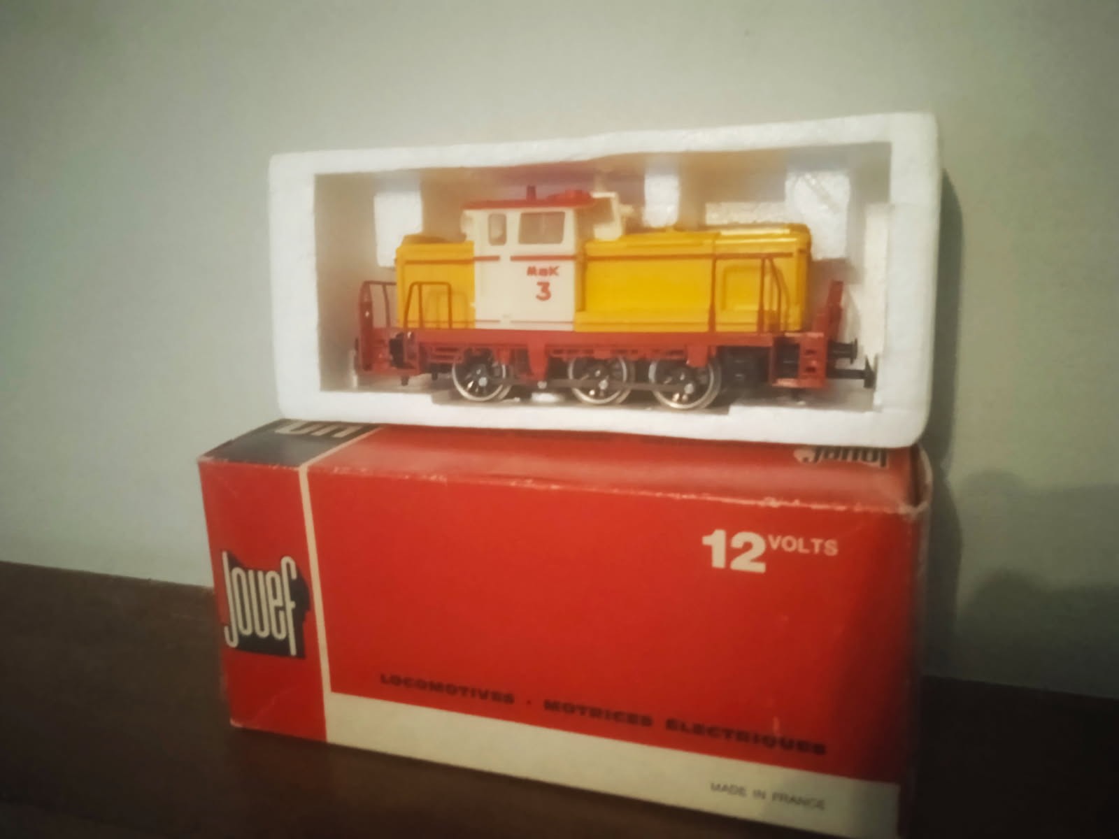 Locotracteur Mak 3 Jouef Champagnole ref 8527 V23 miniature HO en metal neuf