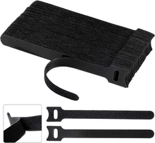 "100PCS 6'' Reusable Fastening Cable Ties Cord Organizer Wrap Black"