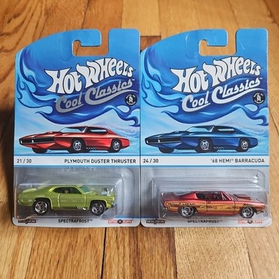Hot Wheels 2013 COOL CLASSICS Plymouth Duster Thruster & '68 Hemi Barracuda #286