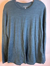 SEG’MENTS Green Merino Wool Long Sleeve Base Layer Top XL Hiking Skiing Outdoors