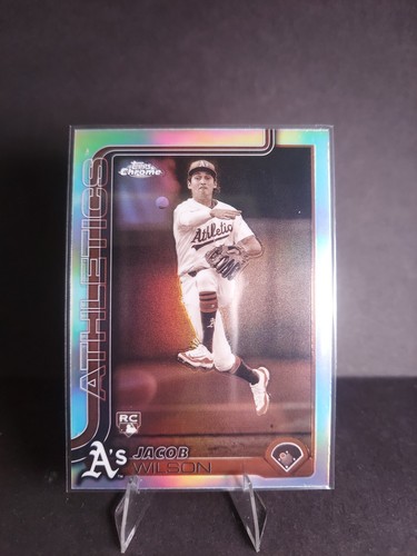 Jacob Wilson 2025 Topps Chrome #96 Sepia RC Oakland Athletics