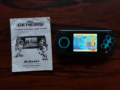 Sega Genesis Ultimate Portable Game Player W/Instructions & Charger Tested Works