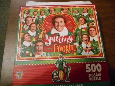 MasterPieces ELF Movie: SMILING IS MY FAVORITE Jigsaw Puzzle 500 pcs ~NEW~ Gift!
