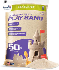 Silica Play Sand for Sandbox, Sensory Table  Garden Spaces, Ultra Fine, 50 Lb B