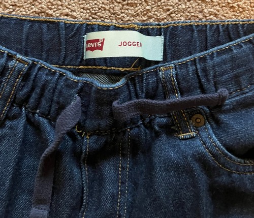 Levi's Boys' Jogger Jeans Elastic Waist w/Drawstring Size M 10-12 years Dark - Picture 3 of 7