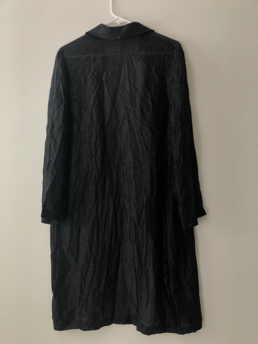 SILK Gianni Versace Istante Silk blend black silver jacket made in