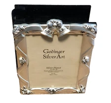 Godinger Silver Art Silver-Plated Tarnish Resistant 4x6 Wedding Photo Album Book