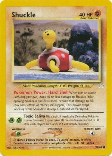 Shuckle 51/64 Neo Revelation Pokemon Card - Picture 1 of 1