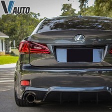 2X VLAND LED Tail Lights For 2006-2013 Lexus IS250 IS350 ISF Red Lens Rear Lamps