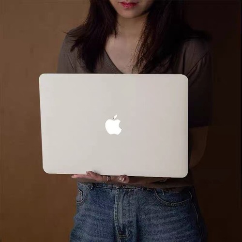 Cream Matte Hard Laptop Shell Case For Macbook M4 Air 15 13 Pro 16 14 11 12 inch - Picture 11 of 55
