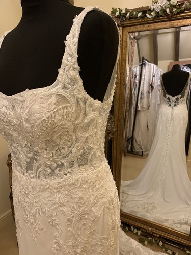 Essense Of Australia Wedding Dress Style D3144 GIGI Size 14 Ivory New!! - Picture 10 of 24