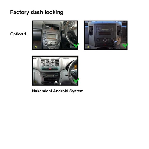 9" Wireless CarPlay Android Auto Sat Nav Nakamichi BT For Mercedes B Class Viano - Picture 2 of 3