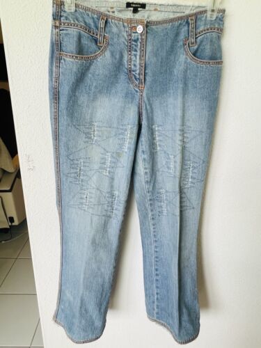 Tuta pantalone giacca Escada taglia EURO 36/ DENIM E DIAMANTI/ OTTIME CONDIZIONI - Foto 13 di 17