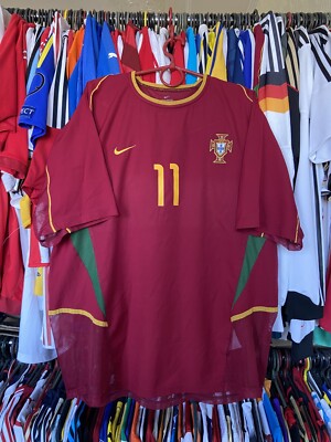 PORTUGAL 2002 2004 HOME SHIRT JERSEY NIKE AUTHENTIC PLAYER ISSUE