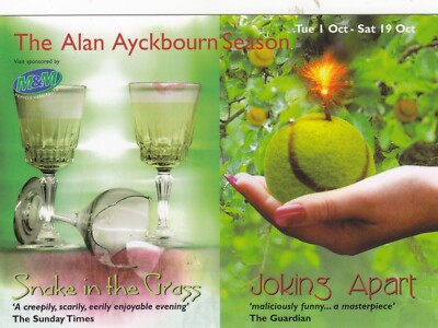 Postkarte Werbung Theaterstücke @ The New Vic Theatre Newcastle Under Lyme My Ref RE