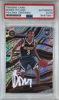Bones Hyland autographed signed rookie card #118 2022 Panini