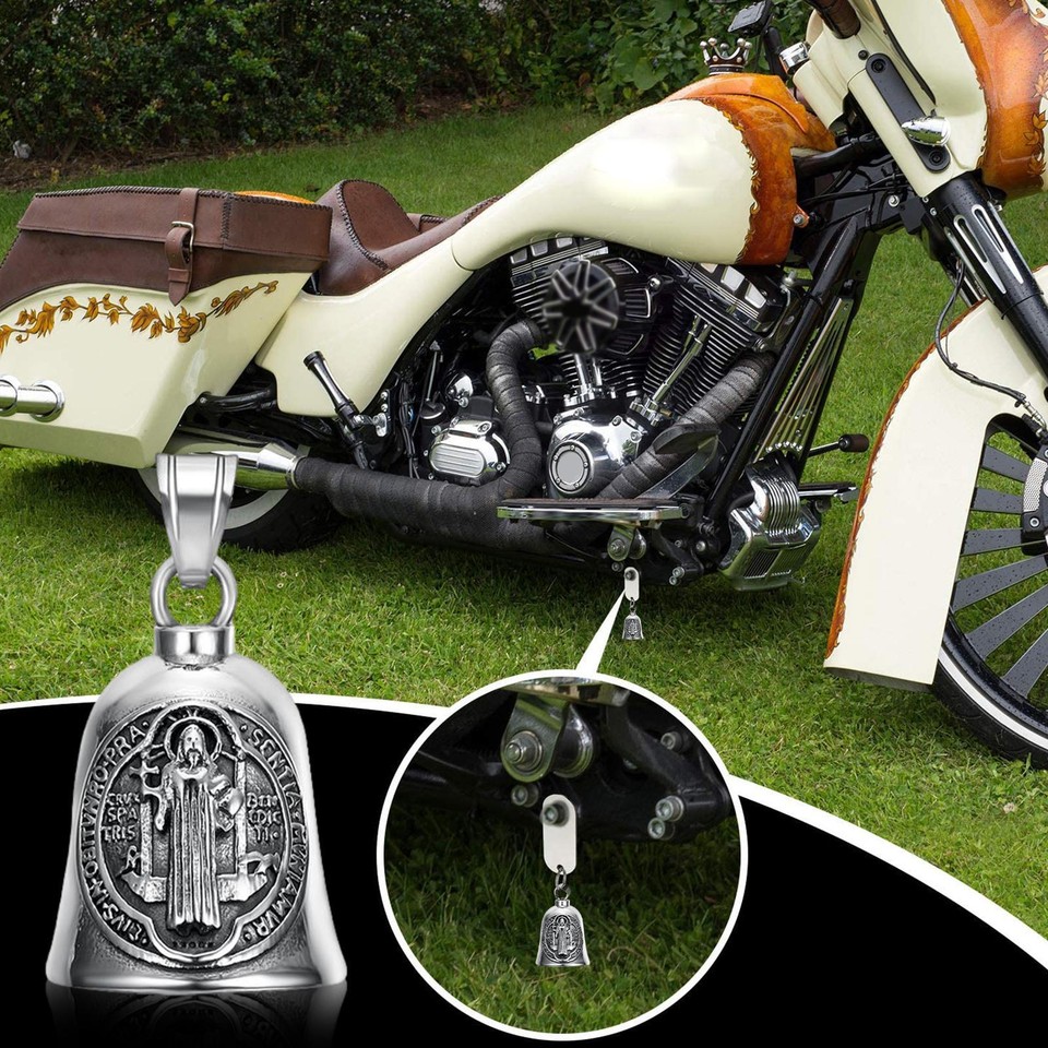 Motorcycle Titanium Steel Riding Bell , Guardian Bell for Good Luck on