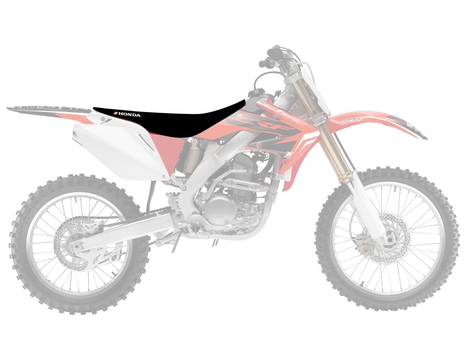 Housse de selle pour Honda CRF 250X 2004-2019 et CRF250 R en PVC noir antidérapant