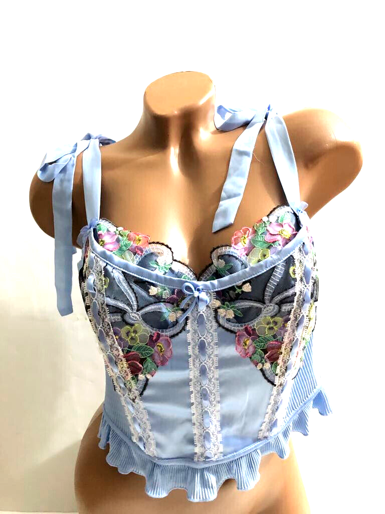 Bibiy FLORENCE BUSTIER Blue 美品 Blue women bustier Corset – MyBabyByMerry