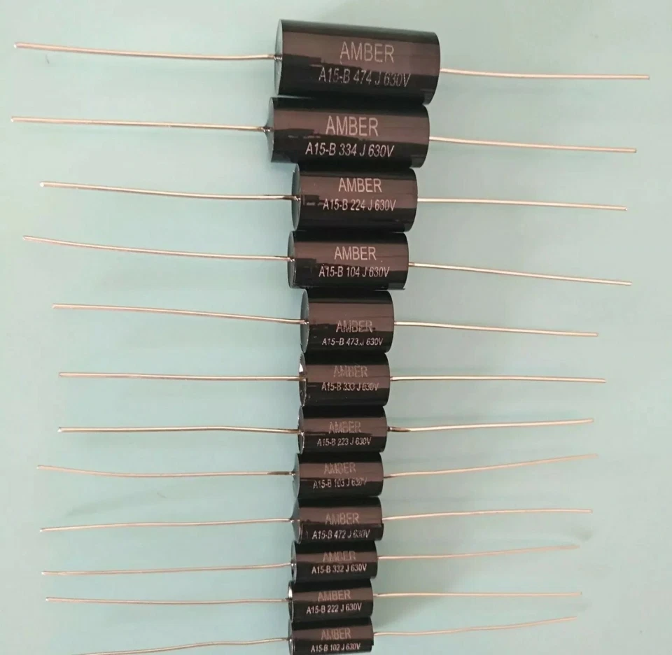 Pure Black capacitor kit. 630 volt 2% tolerance for valve radio.12 VALUES ! - Image 4 of 4