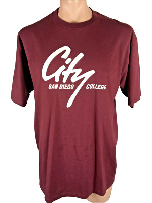 Vintage 90s San Diego City College Community California T-Shirt Men's XL