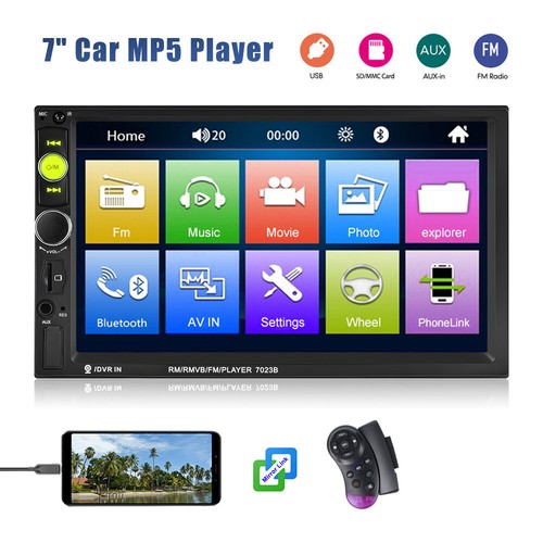 Radio Estéreo Coche Doble Din Pantalla Táctil Bluetooth Audio FM + Cámara de Retroceso - Imagen 4 de 19