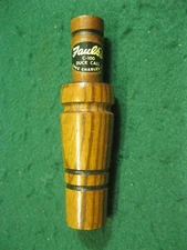 2 Faulk's Duck Calls & Ducks Unlimited Playing Cards  C-100 & WA-11