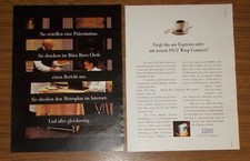 Seltene Werbung IBM OS/2 WARP CONNECT - Liegt das am Espresso? 1995