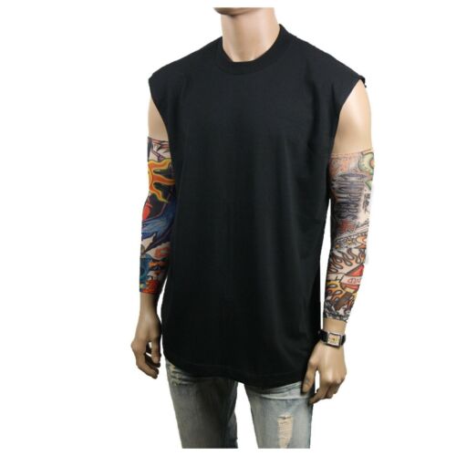 Mens HEAVY WEIGHT Muscle T-SHIRT Tank Top Sport Sleeveless Big Tall Fitness Gym - Picture 7 of 26