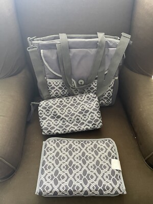 BOPPY BABY DIAPER BAG, CROSSBODY For DAD & MOM changing pad incl. + Pochette
