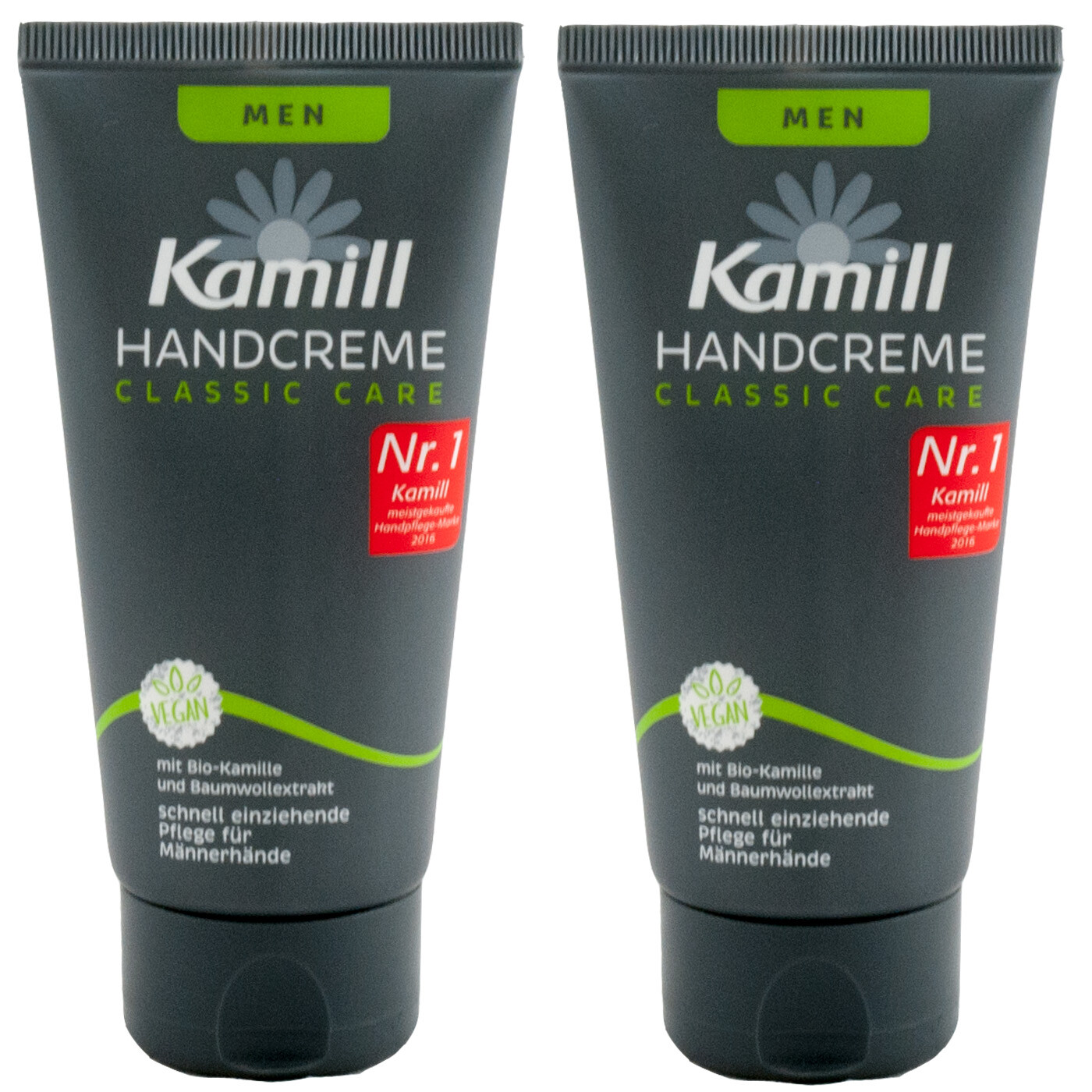 Kamill MEN Hand Creme Classic Care 2 x 75 ml schnell einziehend für Männer Hände