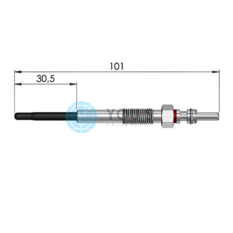 4 X You.S Original Glow Plugs for Jaguar XF 2.2 D 2179 Cc Jde 13601