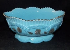 Northwood Blue Chrysanthemum Sprig Master Berry Bowl