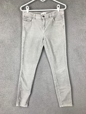 Ann Taylor Loft Modern Skinny Mid Rise Stretch Gray Corduroy Jeans 4/27 30x27