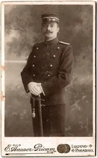 Cdv.Switzerland.Lugano-Paradise.Switzerland.Military.Soldier.Photo E.Hauser-Pricam.1885.