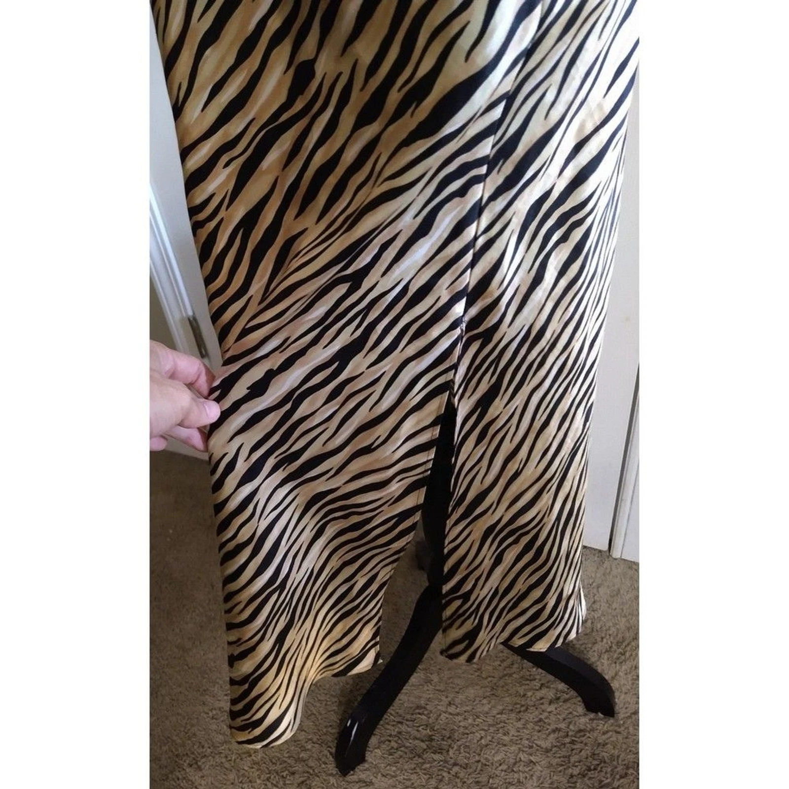 UNDERCOVER Abito maxi pigiama zebrato tesori segreti vintage Y2k