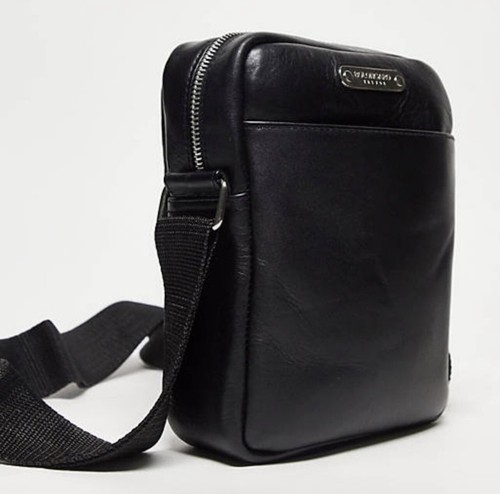 Bolongaro Trevor leather skull crossbody bag in black - Bild 4 von 5