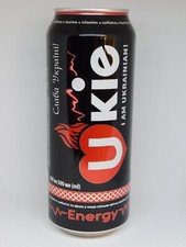 UKIE Energy Drink Empty Can 500ml Ukraine 2022 Bottom Open Collectible