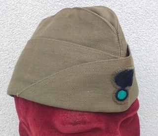 Bustina tela verde CC missione AFIS Somalia anni '50/60 mai usata originale tg60