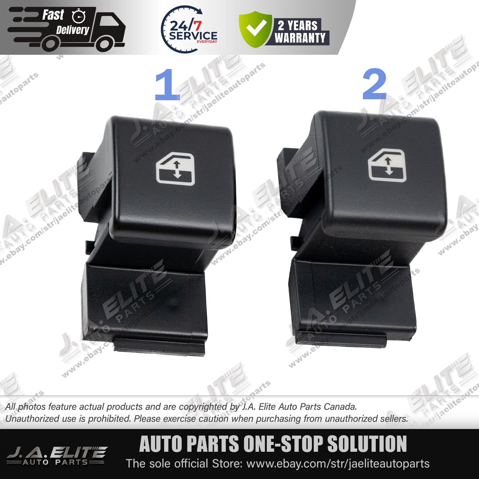 No1 & 2 Window Master Switch Button Cover fit Maserati Quattroporte GT, 247993
