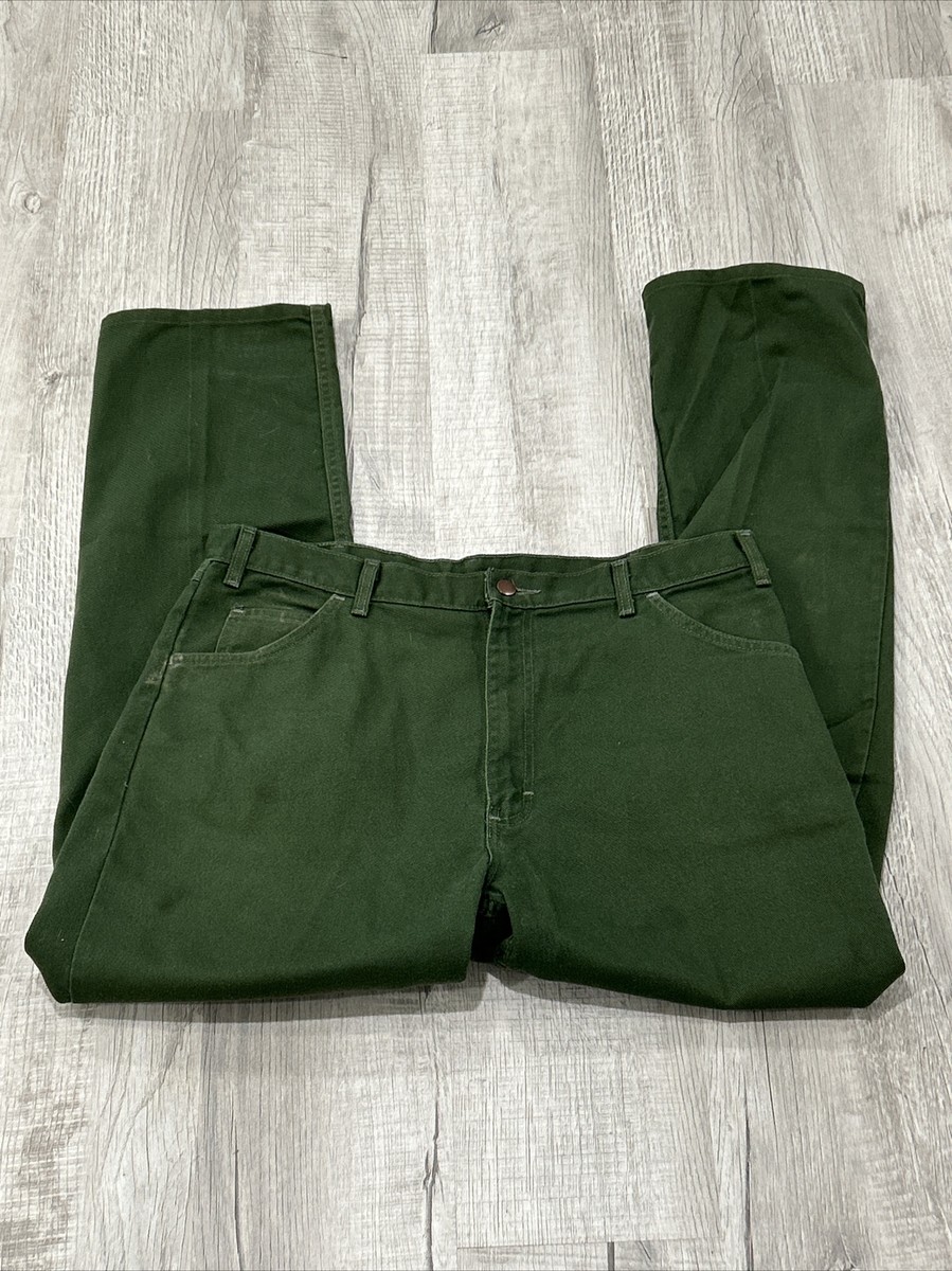 【新品】GREEN CLOTHING WORK PANTS Vintage VF Solutions Work Pants 38 x 33 Uniform National
