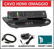 Decoder Satellitare Tivusat HD Con Scheda Ricevitore Tv sat Telecomando SMART