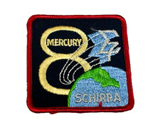 Nasa Mercury Atlas 8 Mission Space Crew Wally Schirra Astronaut Emblems 3